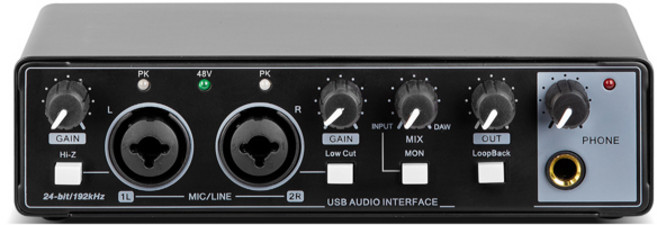 Depusheng 오디오 인터페이스 USB 3.0 사운드 카드 모니터링 일렉트릭 기타 라이브 녹음 스튜디오 노래 마이크로 MD22, [03] MD22-GREY., 03 MD22-Grey