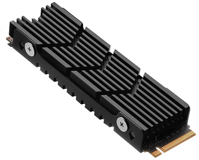 Awxlumv M.2 히트싱크 NVMe SSD PS5 컴퓨터 PC PCIE M2 2280 쿨러 PS5용 열 실리콘 패드 포함 990 980 970 EVO 플러스 SN850, 1개