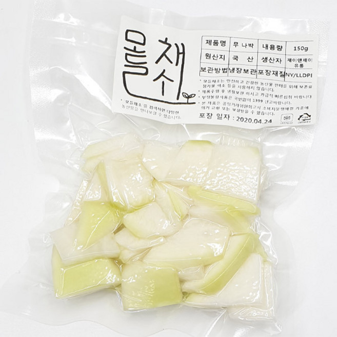 모들채소 무 나박썰기(국 찌개용) 1팩, 무나박썰기1kg, 1개