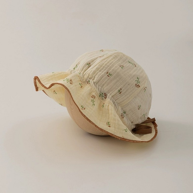 블랙체리 유아동 플라워 손면 썬햇