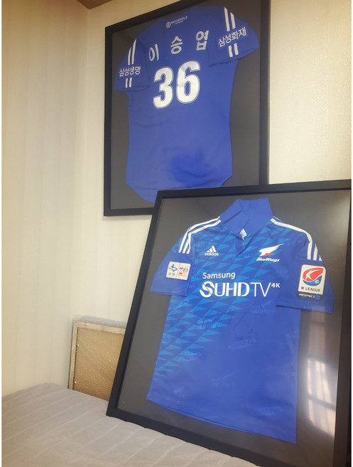 유니폼액자 ( 국내 발송 ) 축구 야구 농구 유니폼 레플리카 액자 유니폼제공X, 1개