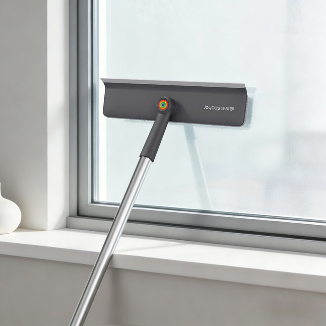 조이보스 길이조절 유리닦이 방충망 먼지제거 스퀴지 3 in 1 청소밀대, 그레이, 1개