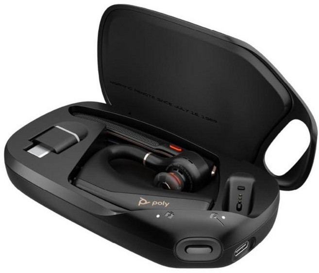 Poly Voyager Legend 50 UC 블루투스 헤드셋 충전 케이스 포함 - 소음 제거 마이크 4개 AI NoiseBlockAI 및 WindSmart Tech - 마, Poly Voyager LEG 레그end 50 UC 블