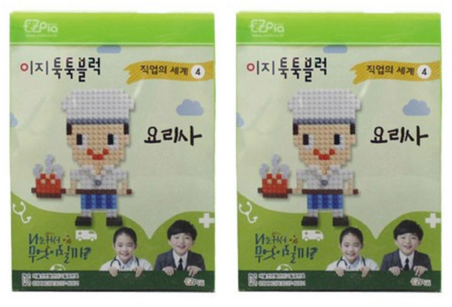 이지피아 툭툭블럭 직업시리즈 2p, 요리사, 1개