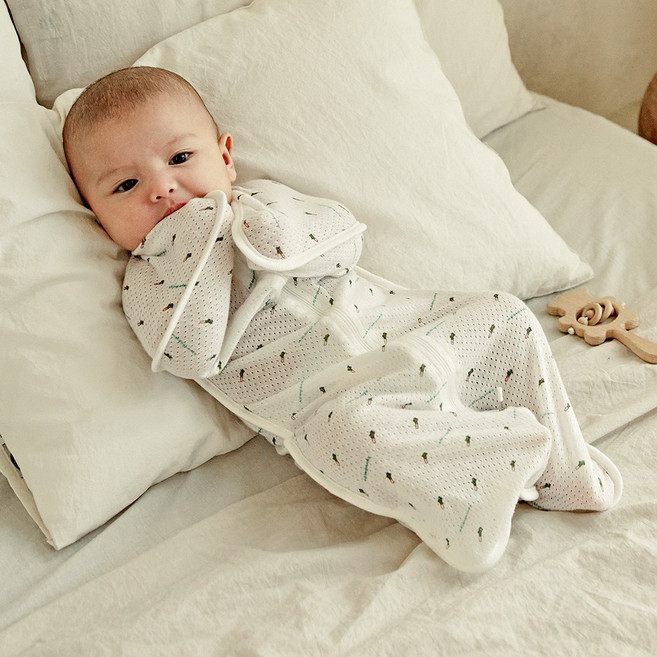 말랑하니 속싸개 신생아 모로반사방지 사계절 나비잠 아기 스와들 블랭킷 출산선물