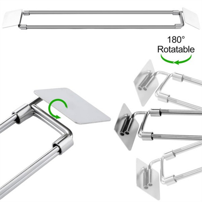 호환 A78E-4Pcs RV 냉장고 바 12.44-22.63 인치 조절식 스테인레스 장력 막대 액세서리