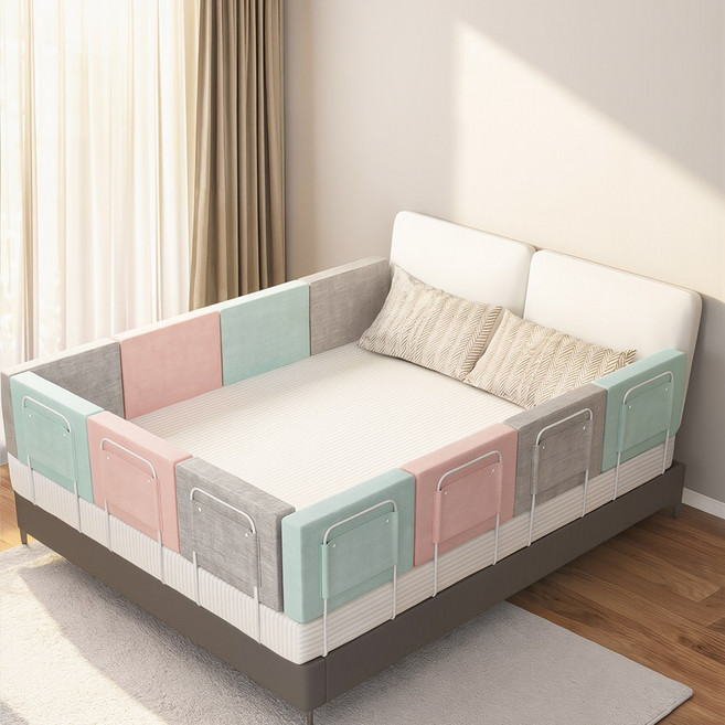 휴대용 침대안전가드 가정용 분리세탁 가능 0.5m, 회색