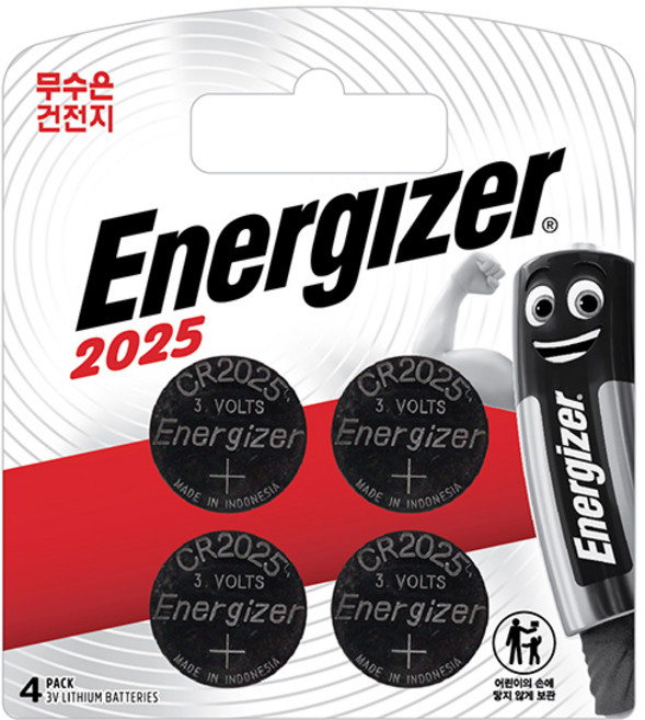 에너자이저 코인건전지 CR2025 (4입), 코인건전지 CR2025(4입)