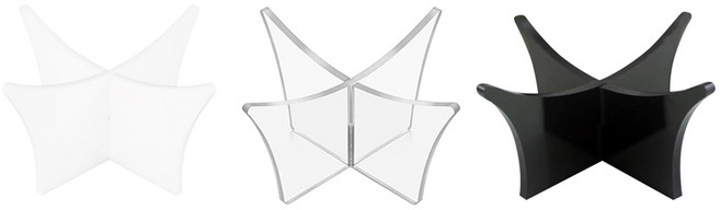 아크릴 공 거치대 볼 보관 받침대 축구공 농구공 전시 스탠드, 흰색