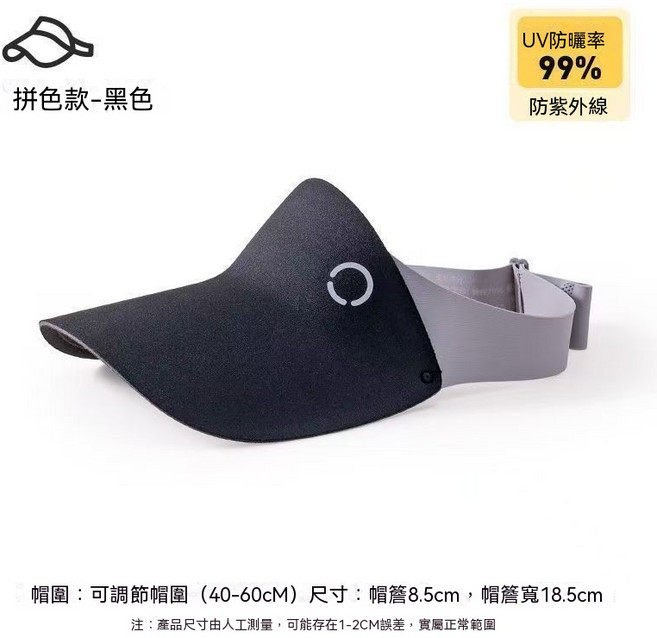 超輕防曬空頂帽 99% UV防護