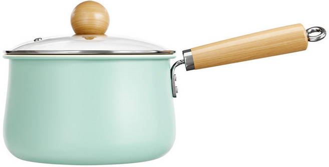 VV CASA 인덕션 프리미엄 본 세라믹 편수냄비, 블루, 1세트, 16cm