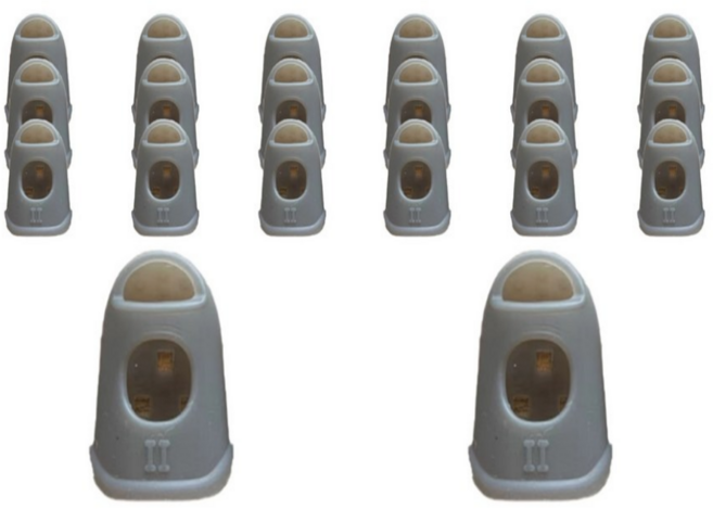 이지앤코 사무용 서류정리 다용도 손가락 골무, 20개, 그레이