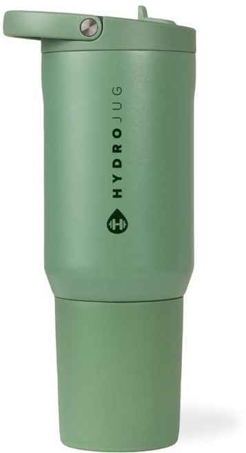 HydroJug 스포츠 - 빨대가 있는 스테인리스 스틸 텀블러 진공 단열 591.5ml(20온스) 누출 방지 물병 인체 공학적 디자인 재사용 가능 식기 세척기 사용 고, 20온스_165174, 세이지