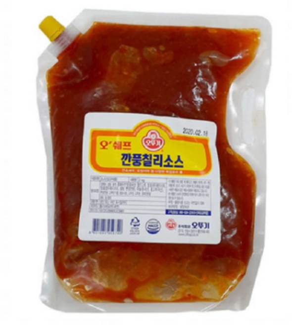오뚜기 오쉐프 깐풍칠리소스, 1개, 2kg
