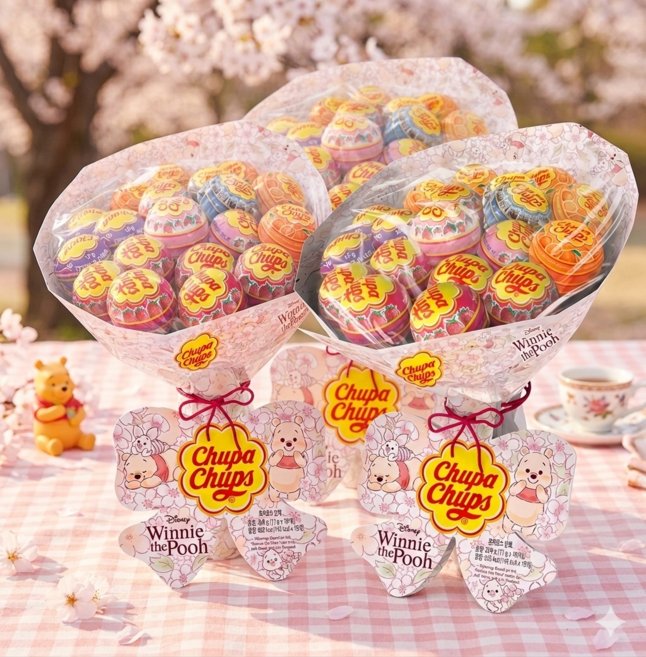 츄파춥스 사탕부케, 209g, 3개