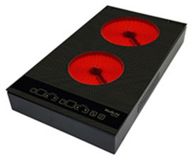 리안츠 2구 LH-202 하이라이트 전기렌지 2구 빌트인 매립형 가정용 원룸 오피스텔 펜션 캠핑, 프리스탠딩, 2구 하이라이트 +블랙케이스(6cm)