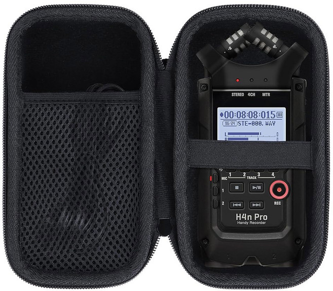 [포르르] zoom h1 xlr 핸디 레코더와 호환되는 lebakort 보관 케이스, Black Case, 7 for Zoom H4n