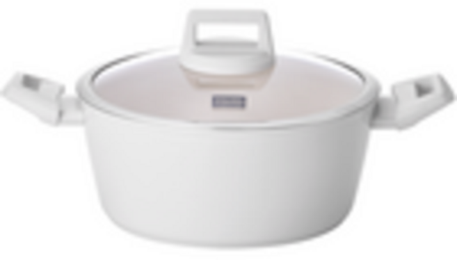 쿠킨 인덕션 그린우드 양수냄비, 24cm, 아이보리, 1개