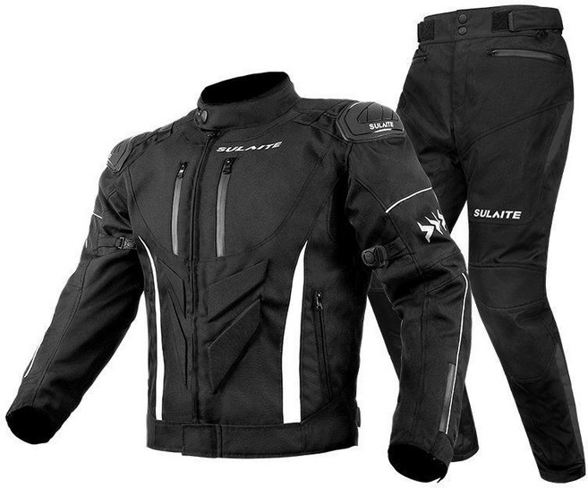오토바이 라이딩 옷 슈트 레이싱 남자 바이크 오토바이슈트, XL, 블랙/상하세트/겨울방한
