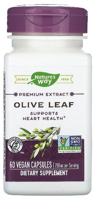 네이처스웨이 올리브 잎 추출물 Olive Leaf Extract 250mg 60캡슐, 비건, 알약/캡슐, 1개, 60정 - 쿠팡