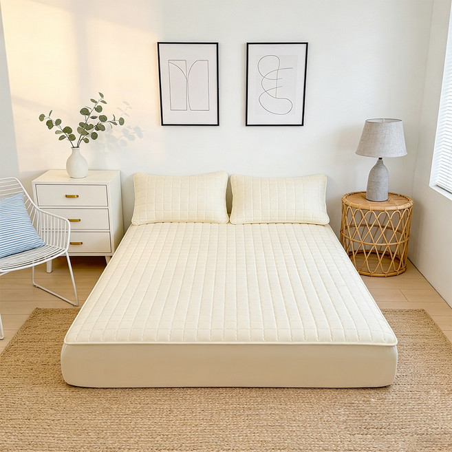 프리미엄 누빔 방수 매트리스 커버