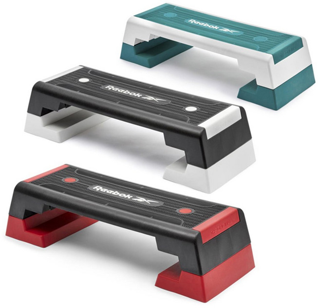 리복 스텝박스 RAP-11150 3단 높이조절 스텝박스, 블랙레드