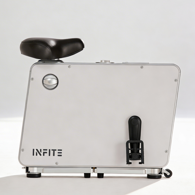 인피테 루틴 바이크 실내자전거 미니 접이식 유산소 사이클 운동기구, 메탈릭화이트, RUT-1103