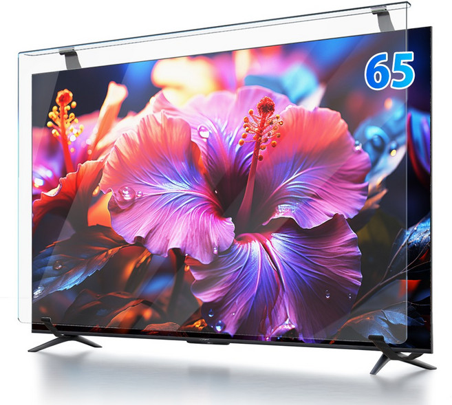 NINONLY 블루라이트 차단 파손방지 티비보호기 시력보호 TV화면보호기 액정필름 보호커버 보호대 삼성LG 호환 TV필터 보안기 43인치 55인치 65인치, 1개, TV보호기 65형(1455X860)