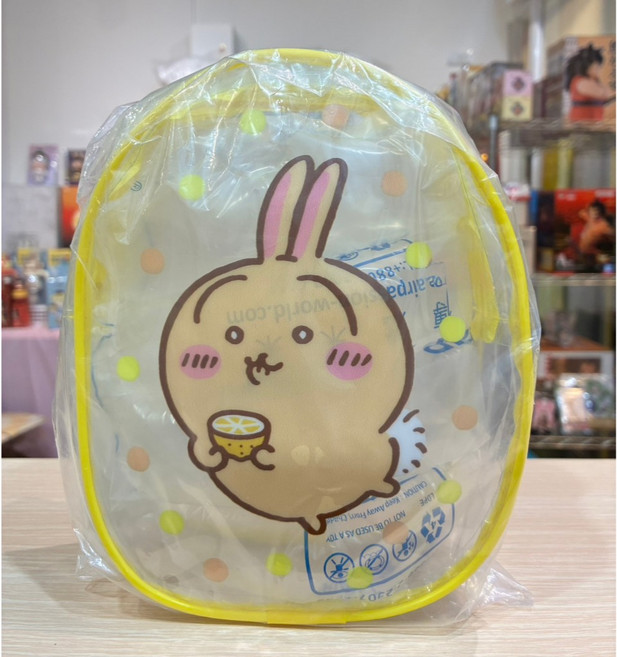 CHIIKAWA 吉伊卡哇 透明收納袋, 黃色, 1個