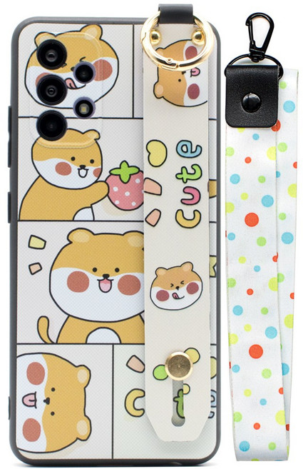 폰플리 핑거스트랩 도트 목걸이 휴대폰 케이스