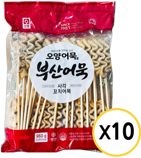 사조오양 사각 꼬치어묵 960g, 10개