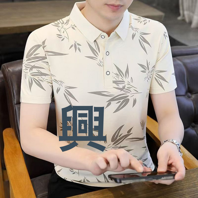 跨境外貿衫2025夏季新款男士短袖翻領polo衫半袖潮流時尚大碼上衣