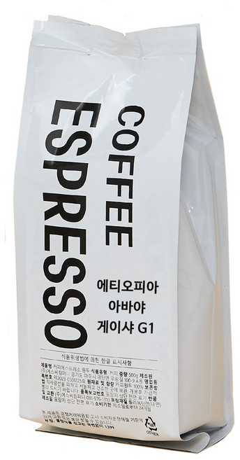 커피 에스프레소 에티오피아 아바야 게이샤 G1 스페셜티 원두, 1개, 500g, 홀빈(분쇄안함)