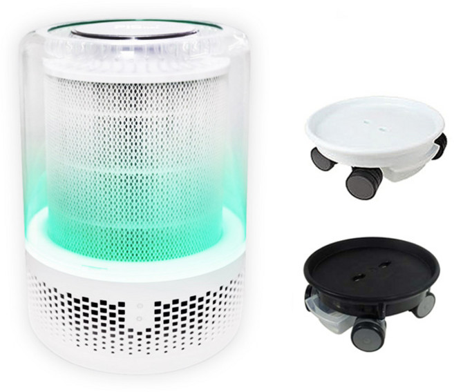 피스넷 퓨어 360 공기청정기 이동식 바퀴 받침대 마이플랜트, 화이트, 1개