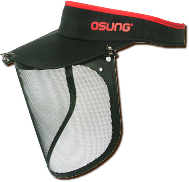 예초기 안면보호대 OSC-950S (스테인레스망 탈부착), 혼합색상, 1개