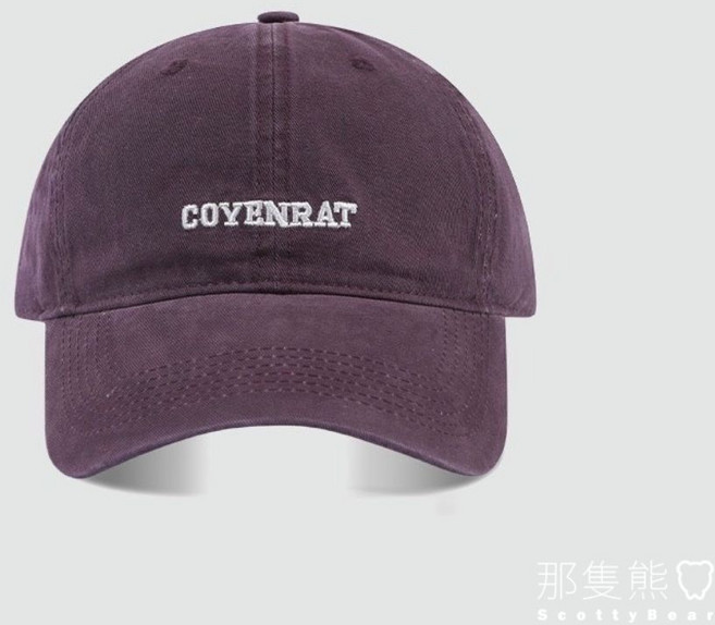 ScottyBear 那隻熊 美式韓版復古水洗英文刺繡棒球帽 鴨舌帽 老帽