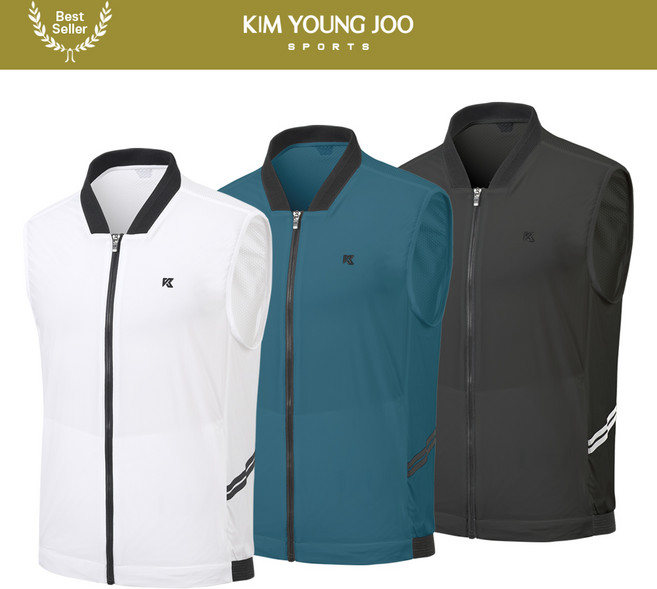 [봄여름용]김영주스포츠 남성 스판 베스트 MV616