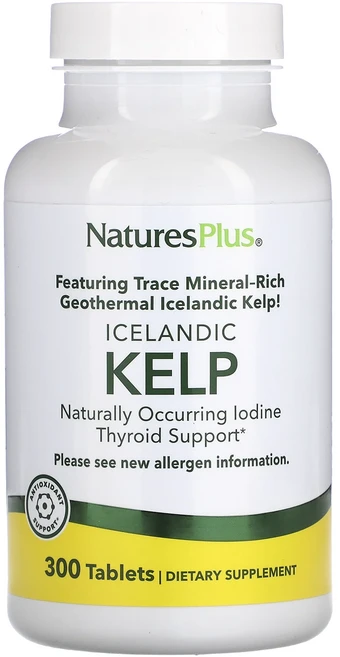 몸관리하세요 겨울입니다 NaturesPlus 아이슬란드 해조류 300정(1정당 150mg) 특별관리진행, NaturesPlus아이슬란드해조류300정1정당150m, 1, 300정 - 쿠팡