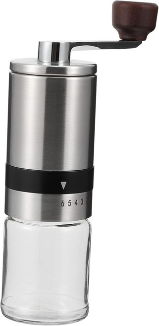 프레티줌 1pc 휴대용 수동 커피 그라인더 밀 분리형 디자인 핸들로 콩과 향신료를 효율적으로 분쇄할 수 있습니다