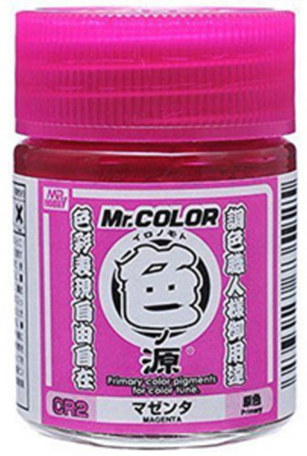 군제 락카도료 CR2 원색 색원 마젠타 18ml, 1개