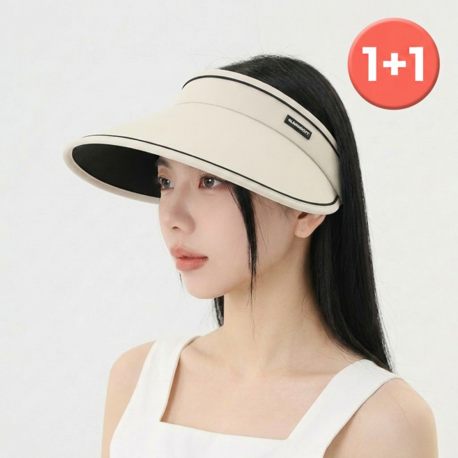 슈어온 챙넓은 얼굴 햇빛가리개 자외선 차단 썬캡 모자