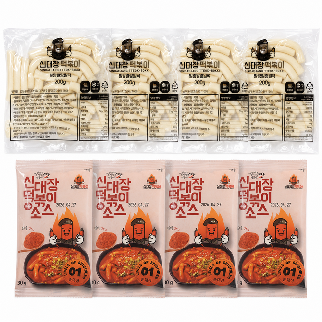 대구 신대장떡볶이 다양한 맛선택 (어묵미포함), 신대장(매운맛), 4개, 230g