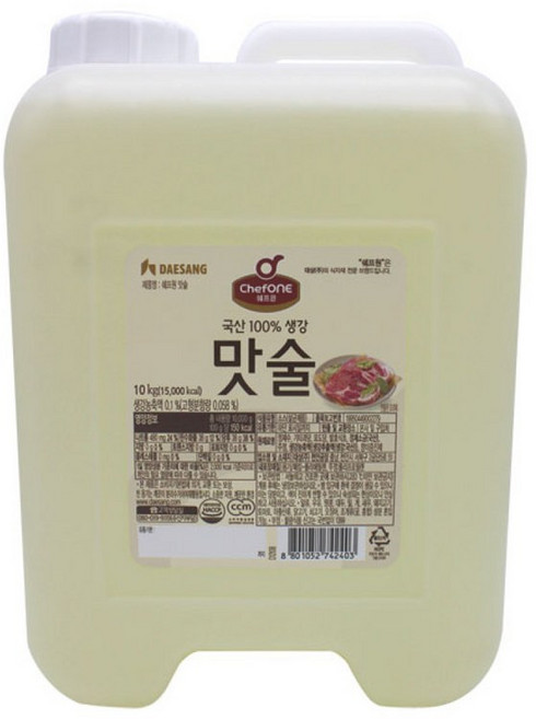 대상 쉐프원 맛술 10kg, 1개