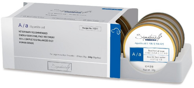 시그니처바이 독 A/a 식욕및회복촉진을 돕는 처방캔 (30g*8ea), 식욕회복, 240g, 1개