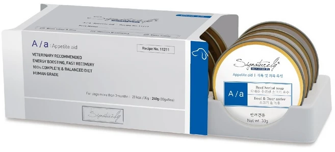 시그니처바이 독 A/a 식욕및회복촉진을 돕는 처방캔 (30g*8ea), 식욕회복, 240g, 1개 - 쿠팡