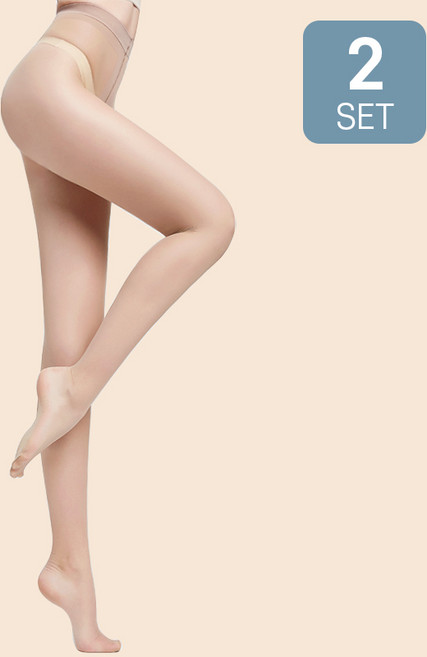 아띠Ahtty 초슬림 누드라인 투명 입체 발모양 시스루 0D 팬티스타킹 2P 세트