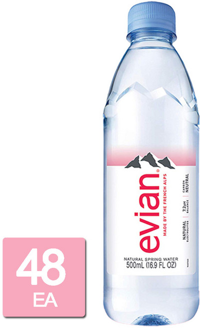 에비앙 미네랄워터, 500ml, 48개