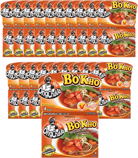 베트남 옹차바 쌀국수 큐브 보코(소고기스튜), 20개, 75g