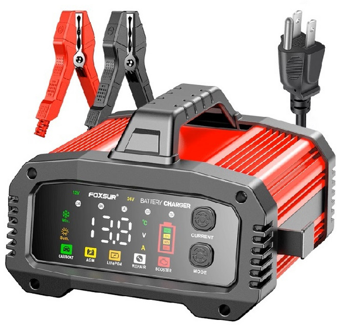 福克斯 FPT-250 12V25A/24V15A 汽車電瓶充電器 檢測/充電/修復/BOOSTER啟動/發電機檢測