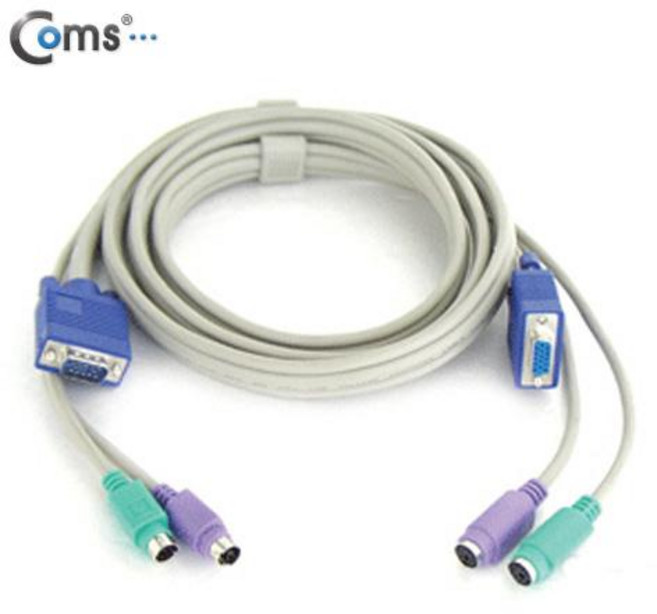 Coms Coms C0242 KVM 케이블 연장 2M M F, 1개